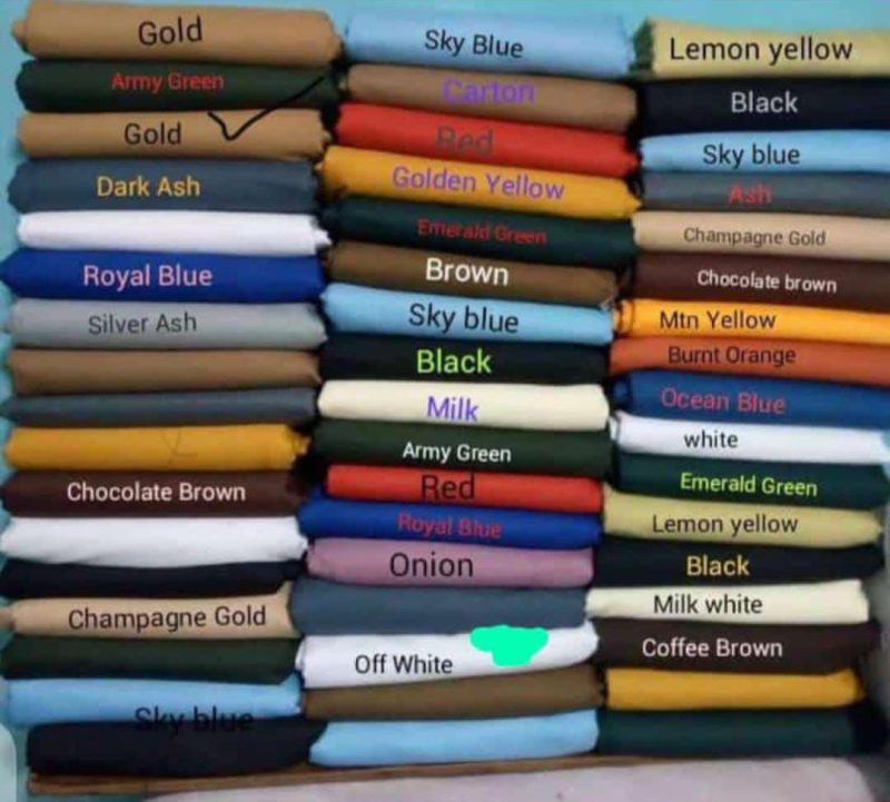 Senator materials same quality different colors